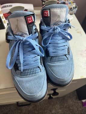 Jordan Light Blue Suede Sneakers